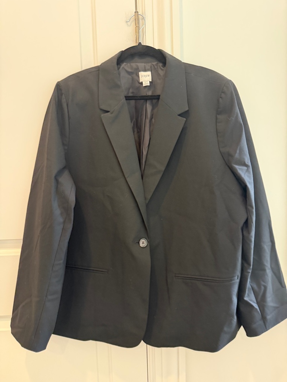 J. Crew Factory Black One Button Blazer Size 24